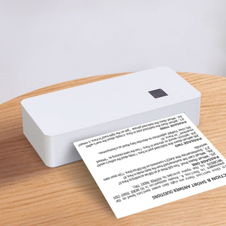 A4 mini Portable Bluetooth HD Thermal Printer for Home Office Study(EU Plug) - Printer by buy2fix | Online Shopping UK | buy2fix