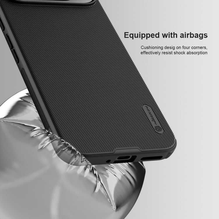 For Google Pixel 9 Pro NILLKIN Frosted Shield Pro Magnetic Phone Case(Black) - Google Cases by NILLKIN | Online Shopping UK | buy2fix