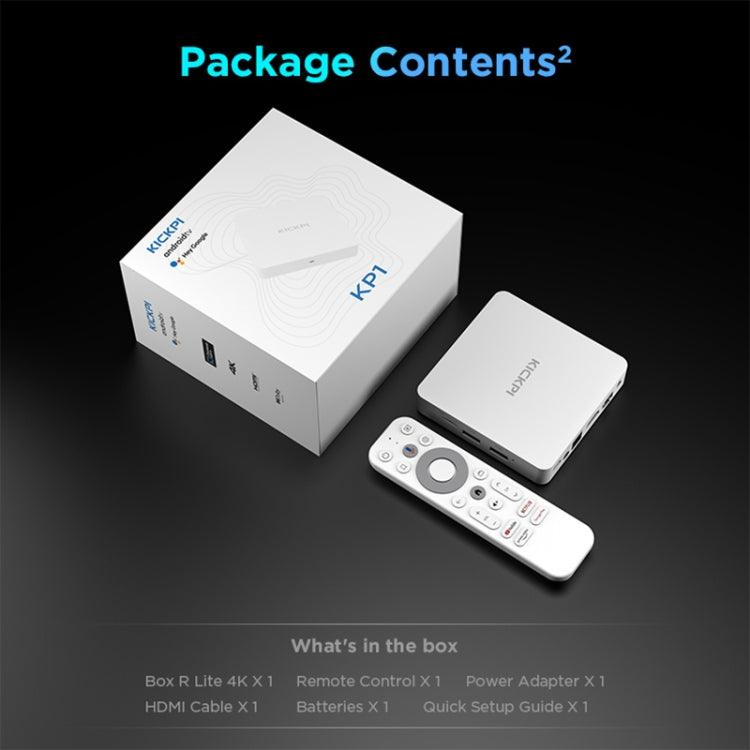 Kickpi KP1 Dual Band WiFi 4K HD Android TV Box, RAM:2GB+32GB(EU Plug) - Amlogic S905 by buy2fix | Online Shopping UK | buy2fix