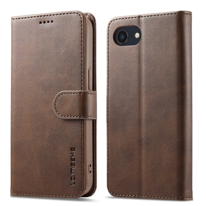 LC.IMEEKE Calf Texture Horizontal Flip Leather Case For iPhone 16e(Brown) - iPhone 16e Cases by LC.IMEEKE | Online Shopping UK | buy2fix