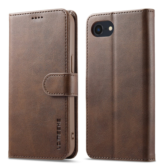 LC.IMEEKE Calf Texture Horizontal Flip Leather Case For iPhone SE 2024(Brown) - More iPhone Cases by LC.IMEEKE | Online Shopping UK | buy2fix