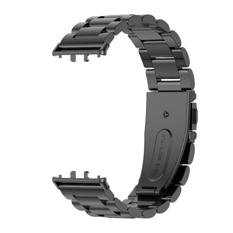 For Samsung Galaxy Fit 3 Mijobs Three-Beads Metal Watch Band(Black) - Watch Bands by MIJOBS | Online Shopping UK | buy2fix