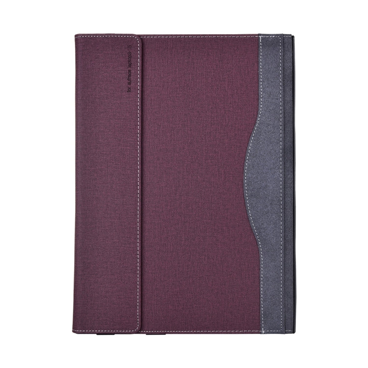 For Lenovo ThinkPad X1 Carbon 14 Gen 5 Cloth Texture Laptop Leather Protective Case(Wine Red) - Other by buy2fix | Online Shopping UK | buy2fix