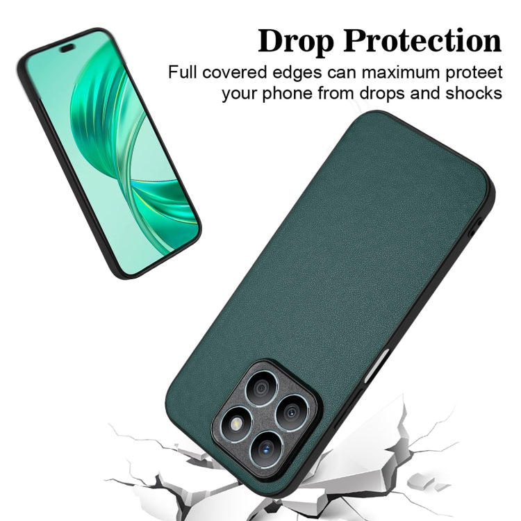 For Honor X8b 4G Global R20 Leather Pattern Phone Single Case(Green) - Honor Cases by buy2fix | Online Shopping UK | buy2fix