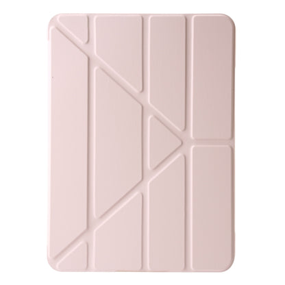 For iPad Pro 11 2024 TPU Deformation Flip Leather Tablet Case with Holder(Light Pink) - iPad Pro 11 2024 Cases by buy2fix | Online Shopping UK | buy2fix