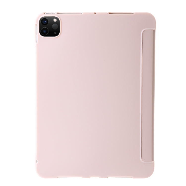 For iPad Pro 11 2024 TPU Deformation Flip Leather Tablet Case with Holder(Light Pink) - iPad Pro 11 2024 Cases by buy2fix | Online Shopping UK | buy2fix