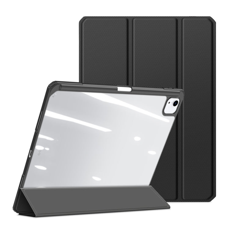 For iPad Air 13 2024 / 2025 DUX DUCIS TOBY Series Antiskid Leather Tablet Case with Sleep / Wake-up Function(Black) - iPad Air 13 2025 / 2024 Cases by DUX DUCIS | Online Shopping UK | buy2fix