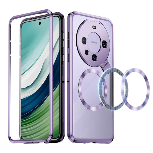 For Huawei Mate 60 Aromatherapy Holder Single-sided MagSafe Magnetic Phone Case(Purple) - Huawei Cases by buy2fix | Online Shopping UK | buy2fix