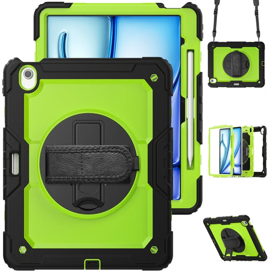 For iPad Air 13 2024 Silicone + PC Tablet Protective Case(Yellow Green+Black) - iPad Air 13 2024 Cases by buy2fix | Online Shopping UK | buy2fix