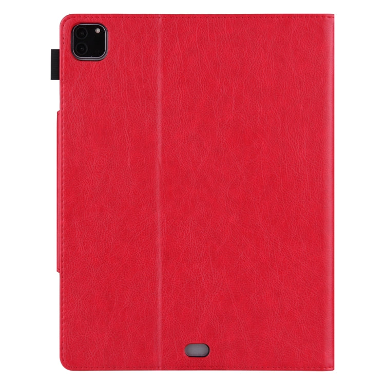 For iPad Pro 11 2024 Solid Color Metal Buckle Leather Smart Tablet Case(Red) - iPad Pro 11 2024 Cases by buy2fix | Online Shopping UK | buy2fix