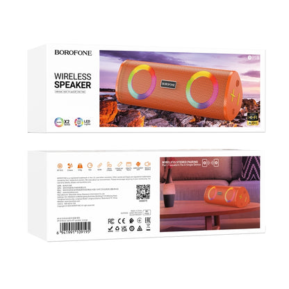 Borofone BP18 Portable Sports Wireless Bluetooth Speaker(Orange) - Desktop Speaker by Borofone | Online Shopping UK | buy2fix