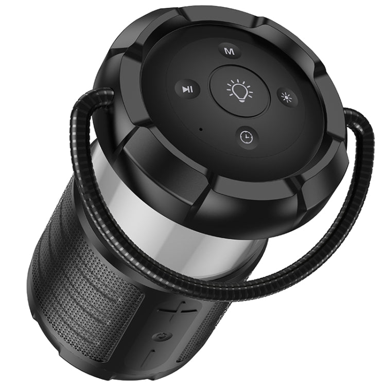 Borofone BP19 Travel Outdoor Bt Speaker With Camping Light(Black) - Desktop Speaker by Borofone | Online Shopping UK | buy2fix