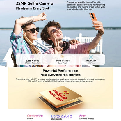 [HK Warehouse] Ulefone Note 17 Pro, 12GB+256GB, Screen Fingerprint, 6.78 inch Android 13 MediaTek Helio G99 MTK6789 Octa Core, NFC, Network: 4G(Amber Orange) - Ulefone by Ulefone | Online Shopping UK | buy2fix