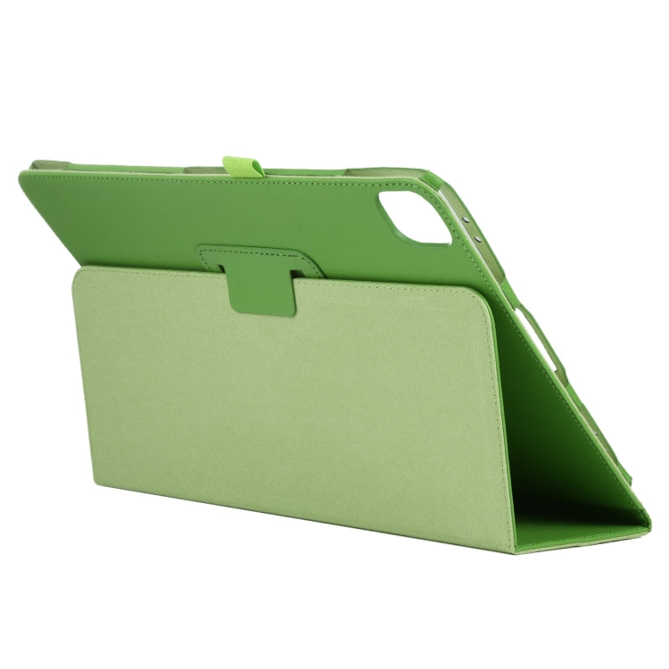 For iPad Air 11 2024 Litchi Texture Solid Color Leather Tablet Case(Green) - iPad Air 11 2024 Cases by buy2fix | Online Shopping UK | buy2fix