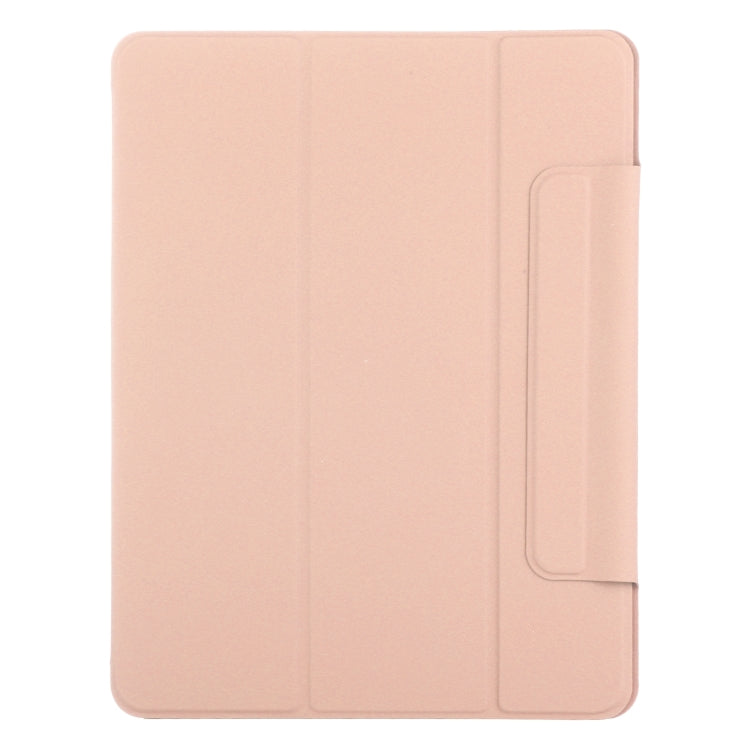 For iPad Air 13 2024 Double-sided Clip Fixed Buckle Magnetic PU Leather Smart Tablet Case(Gold) - iPad Air 13 2024 Cases by buy2fix | Online Shopping UK | buy2fix