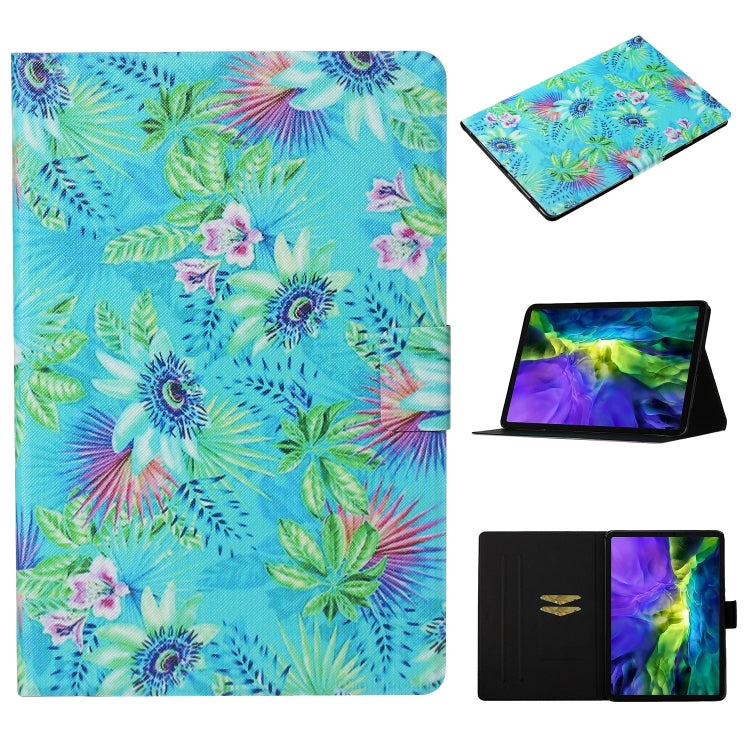 For iPad Pro 11 2024 Voltage Coloured Drawing Smart Leather Tablet Case(Flowers) - iPad Pro 11 2024 Cases by buy2fix | Online Shopping UK | buy2fix