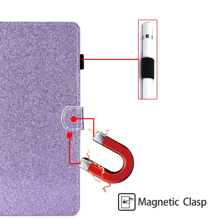 For iPad Pro 11 2024 Glitter Smart Leather Tablet Case(Purple) - iPad Pro 11 2024 Cases by buy2fix | Online Shopping UK | buy2fix