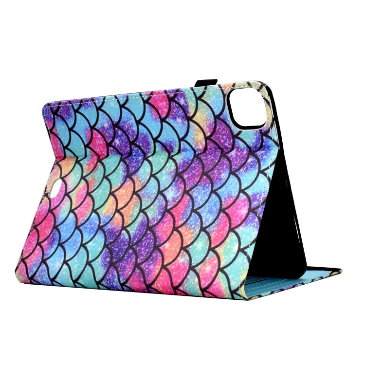 For iPad Pro 11 2024 Painted Elastic Band Smart Leather Tablet Case(Wavy Pattern) - iPad Pro 11 2024 Cases by buy2fix | Online Shopping UK | buy2fix