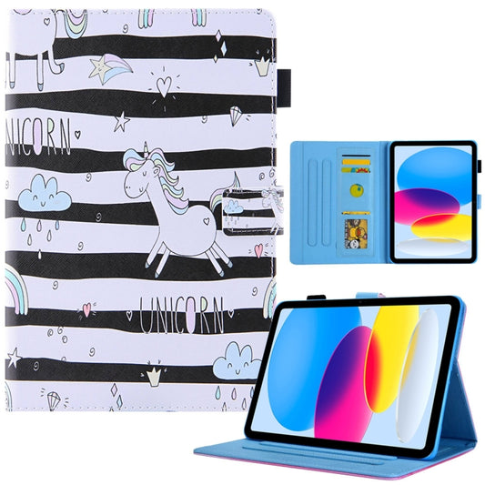 For iPad Pro 11 2024 Colored Drawing Leather Smart Tablet Case(Unicorn) - iPad Pro 11 2024 Cases by buy2fix | Online Shopping UK | buy2fix