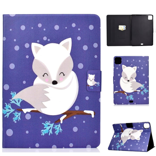 For iPad Pro 11 2024 Voltage Colored Drawing Smart Leather Tablet Case(Arctic Fox) - iPad Pro 11 2024 Cases by buy2fix | Online Shopping UK | buy2fix