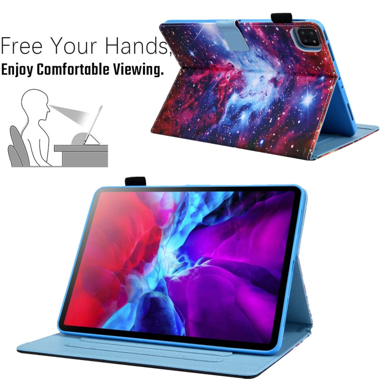 For iPad Pro 11 2024 Colored Drawing Leather Smart Tablet Case(Starry Sky) - iPad Pro 11 2024 Cases by buy2fix | Online Shopping UK | buy2fix