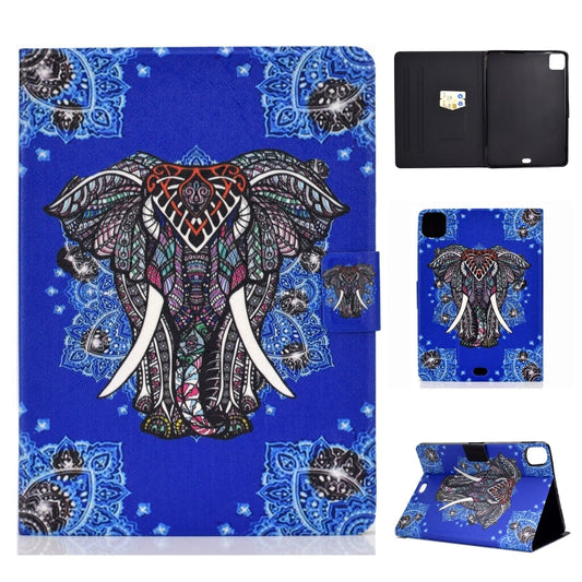 For iPad Pro 11 2024 Voltage Colored Drawing Smart Leather Tablet Case(Ethnic Elephant) - iPad Pro 11 2024 Cases by buy2fix | Online Shopping UK | buy2fix