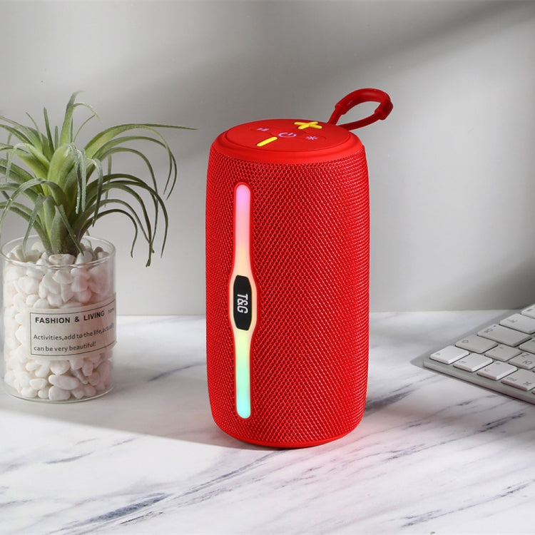 T&G TG675 Music Pulse Wireless Bluetooth Speaker with LED Light(Red) - Desktop Speaker by T&G | Online Shopping UK | buy2fix