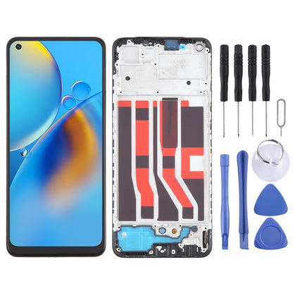 For OPPO Reno6 Lite OLED LCD Screen Digitizer Full Assembly with Frame - LCD Screen by buy2fix | Online Shopping UK | buy2fix