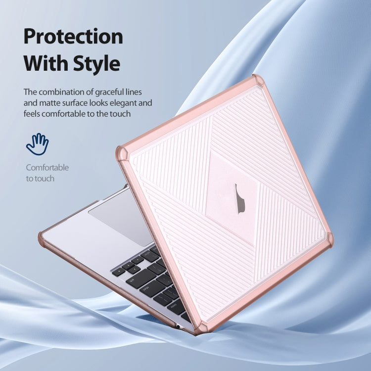 For MacBook Pro 14 2021/2023 A2442 DUX DUCIS LCGH Laptop Frosted Protective Case(Pink) - MacBook Pro Cases by DUX DUCIS | Online Shopping UK | buy2fix