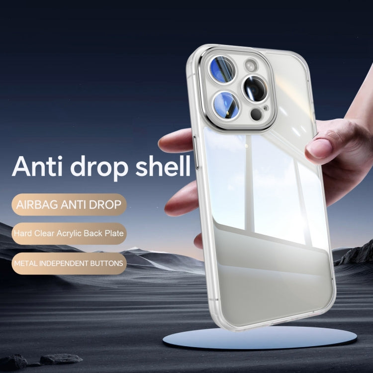 For iPhone 16 Plus Acrylic Hybrid TPU Armor Shockproof Phone Case(Transparent) - iPhone 16 Plus Cases by buy2fix | Online Shopping UK | buy2fix