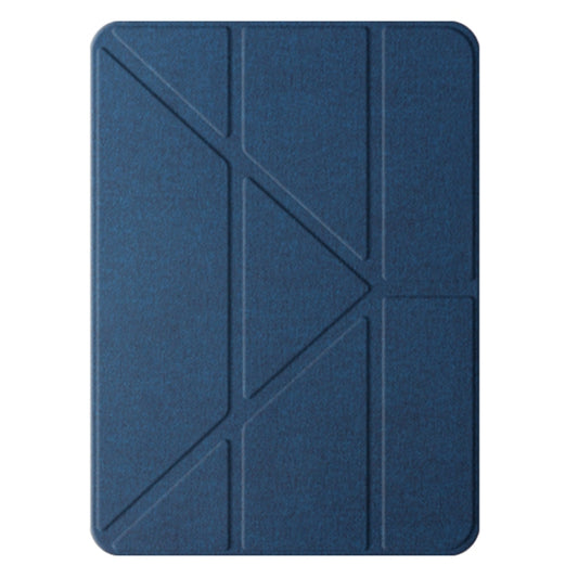 For iPad Air 11 2024 / Air 2022 10.9 Mutural Multi-fold Smart Leather Tablet Case(Blue) - iPad Air 11 2024 Cases by Mutural | Online Shopping UK | buy2fix