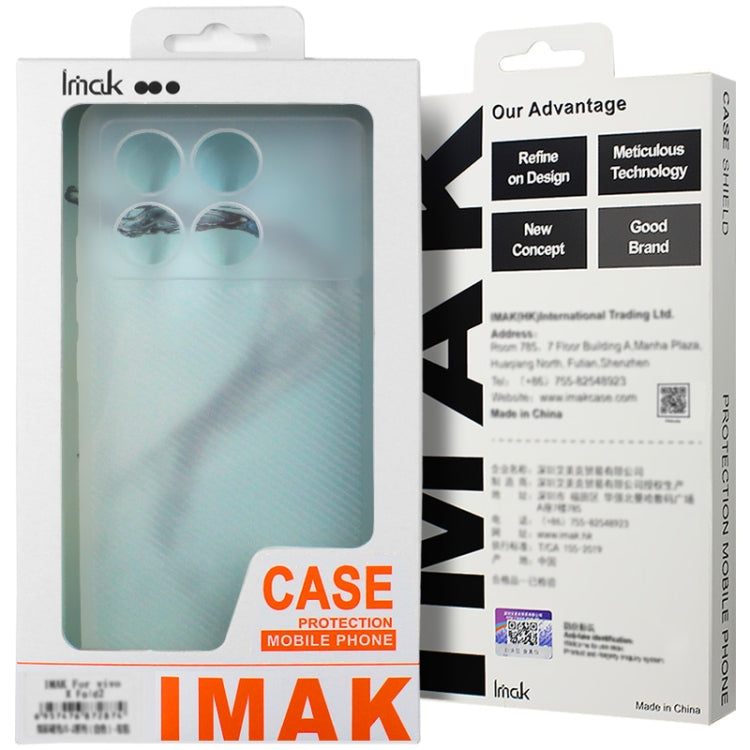 For Xiaomi POCO X6 Pro 5G imak 0.7mm Ultra Thin Ripple Texture Phone Case(Transparent White) - Xiaomi Cases by imak | Online Shopping UK | buy2fix
