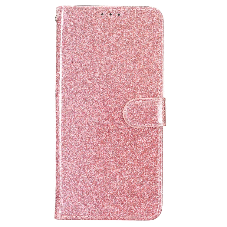 For Google Pixel 9 / 9 Pro Glitter Powder Flip Leather Phone Case(Rose Gold) - Google Cases by buy2fix | Online Shopping UK | buy2fix