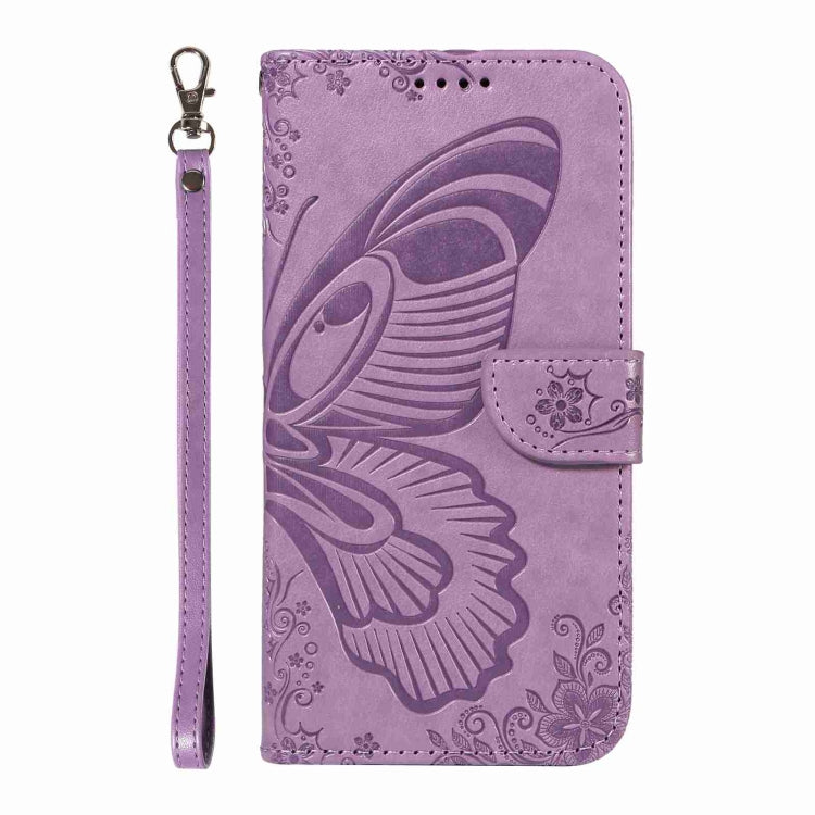 For OnePlus 12 Swallowtail Butterfly Embossed Leather Phone Case(Purple) - OnePlus Cases by buy2fix | Online Shopping UK | buy2fix