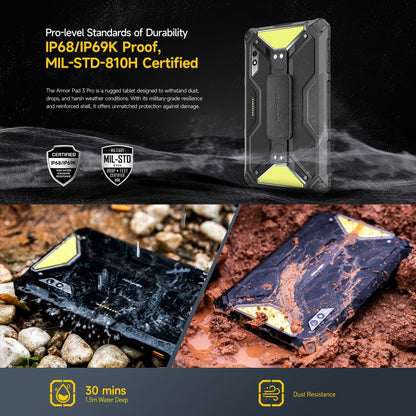 Ulefone Armor Pad 3 Pro Rugged Tablet PC, 8GB+256GB, 10.36 inch Android 13 MediaTek MT8788 Octa Core 4G Network, EU Plug(Black) - Other by Ulefone | Online Shopping UK | buy2fix