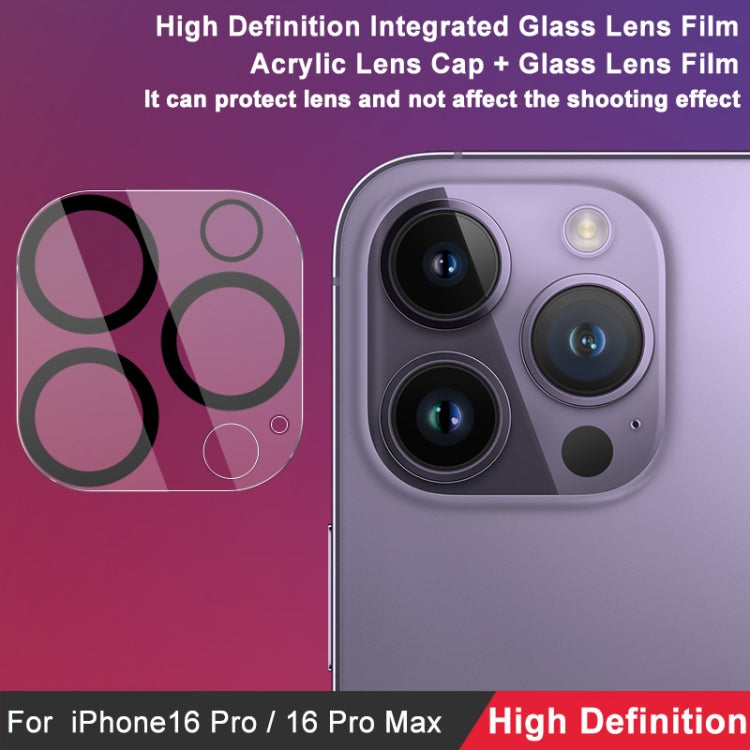 For iPhone 16 Pro / 16 Pro Max imak High Definition Integrated Glass Lens Film - Tempered Glass Film by imak | Online Shopping UK | buy2fix