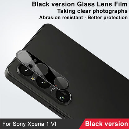 For Sony Xperia 1 VI IMAK Rear Camera Lens Glass Film Black Version - Other by imak | Online Shopping UK | buy2fix