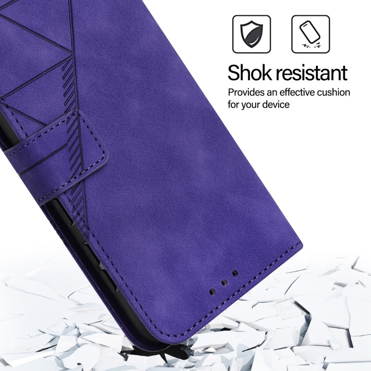 For Blackview A53 Crossbody 3D Embossed Flip Leather Phone Case(Purple) - More Brand by buy2fix | Online Shopping UK | buy2fix