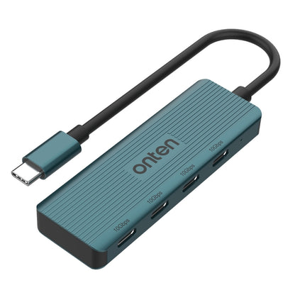 Onten UC620 10Gbps USB-C / Type-C to USB 3.2 Gen2 4 in 1 Multi-function HUB Docking Station, Length:13cm(Green) - USB HUB by Onten | Online Shopping UK | buy2fix