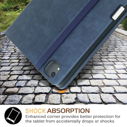 For iPad Air 11 2024 / Pro 11 2022 Front Stand Smart TPU Leather Tablet Case(Dark Blue) - iPad Air 11 2024 Cases by buy2fix | Online Shopping UK | buy2fix