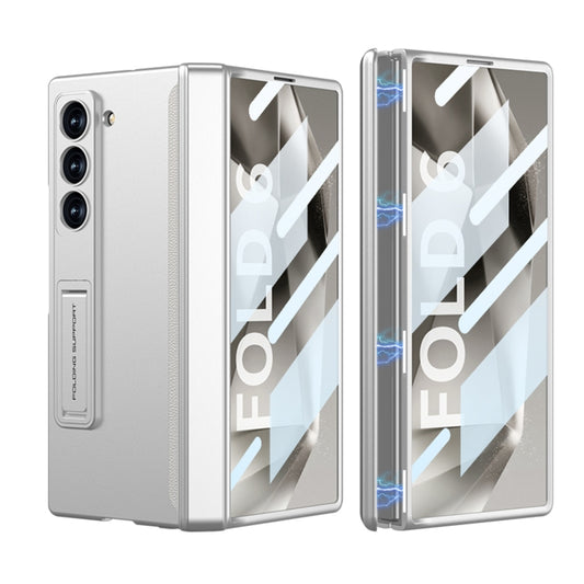 For Samsung Galaxy Z Fold6 GKK Integrated Full Coverage Magnetic Fold Phone Case(Silver) - Galaxy Z Fold6 5G Cases by GKK | Online Shopping UK | buy2fix