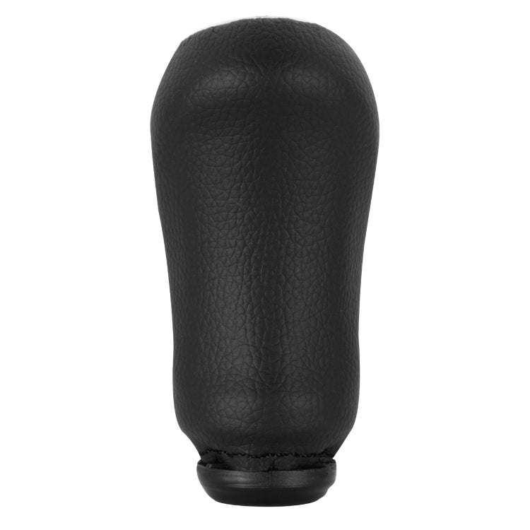 For Renault Clio III MK3 Car Gear Lever Knob Leather Gear Shift Knob(Black) - Shift Knob by buy2fix | Online Shopping UK | buy2fix