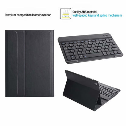 ST500 For Samsung Galaxy Tab A7 T500/T505 10.4 inch 2020 Ultra-thin Detachable Bluetooth Keyboard Leather Tablet Case with Stand & Sleep Function & Backlight(Blue) - Samsung Keyboard by buy2fix | Online Shopping UK | buy2fix