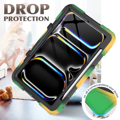 For iPad Pro 11 2024 Colorful Silicone Heavy Duty Hybrid PC Tablet Case(Camouflage) - iPad Pro 11 2024 Cases by buy2fix | Online Shopping UK | buy2fix