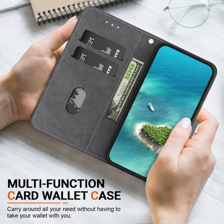 For Xiaomi Redmi K70 Pro / K70 Crystal Texture Colored Drawing Leather Phone Case(Black Rose) - K70 Cases by buy2fix | Online Shopping UK | buy2fix