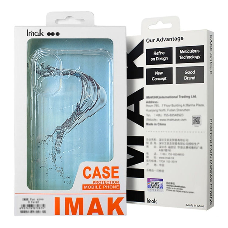 For iPhone 16 Pro Max IMAK Corrugated Texture Airbag TPU Phone Case(Transparent) - iPhone 16 Pro Max Cases by imak | Online Shopping UK | buy2fix