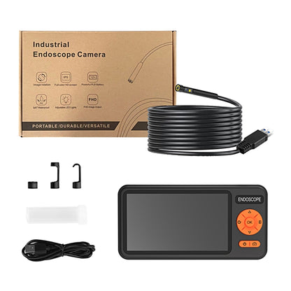 T29 5 inch IPS Screen 7.9mm Dual Lens IP67 Waterproof Industrial Endoscope With Bracket, Length:10m -  by buy2fix | Online Shopping UK | buy2fix