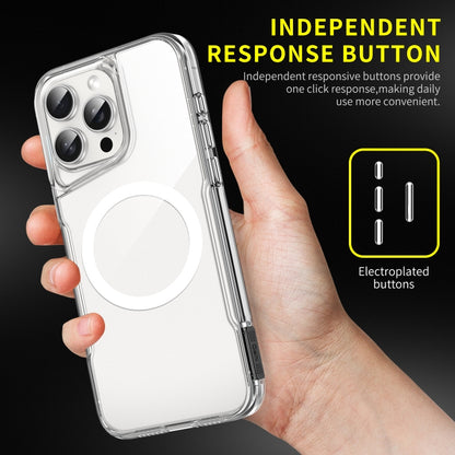 For iPhone 16 Pro MagSafe Acrylic + TPU Transparent Full Coverage Phone Case - iPhone 16 Pro Cases by buy2fix | Online Shopping UK | buy2fix