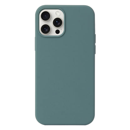 For iPhone 16 Pro Max Liquid Silicone Phone Case(Pine Needle Green) - iPhone 16 Pro Max Cases by buy2fix | Online Shopping UK | buy2fix