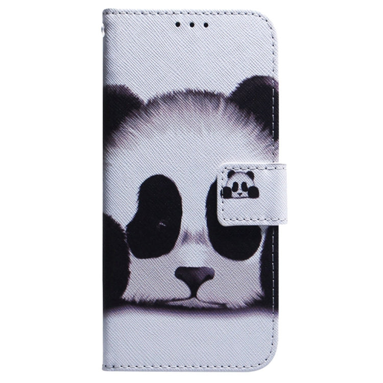 For Samsung Galaxy S25 5G Coloured Drawing Flip Leather Phone Case(Panda) - Galaxy S25 5G Cases by buy2fix | Online Shopping UK | buy2fix